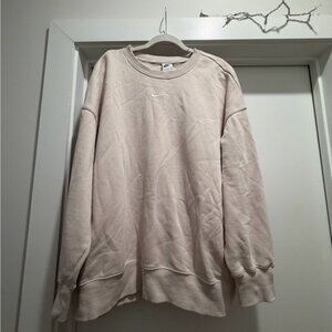 Nike Crewneck Sweatshirt in Light Beige